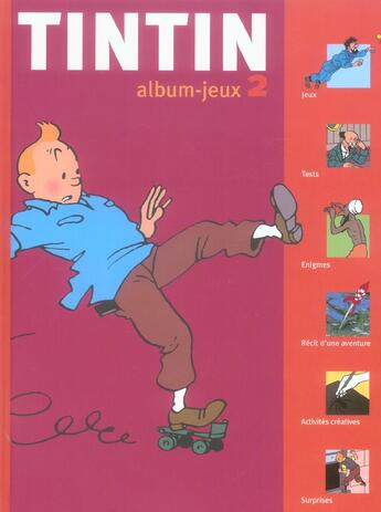 Couverture du livre « Tintin, album-jeux n.2 » de Herge aux éditions Moulinsart Belgique