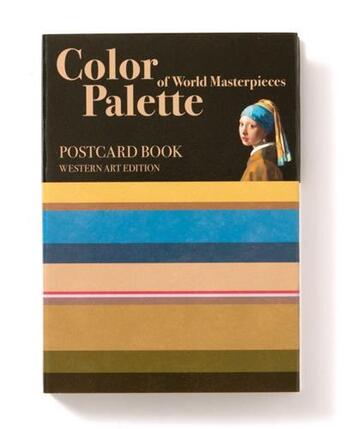 Couverture du livre « Color palette postcard book of world masterpieces » de  aux éditions Pie Books