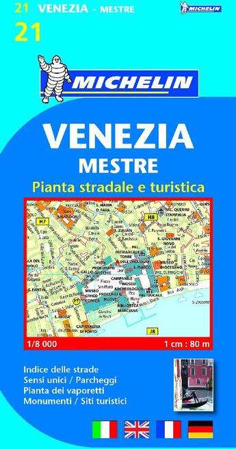 Couverture du livre « Venezia Pianta e indice » de Collectif Michelin aux éditions Michelin