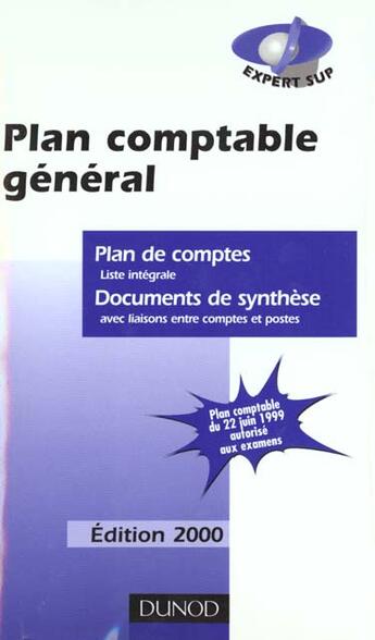 Couverture du livre « Plan Comptable General 2000 » de Christian Raulet aux éditions Dunod