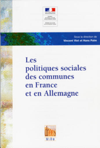 Couverture du livre « Les politiques sociales des communes en france et en allemagne » de Viet et Palm aux éditions Documentation Francaise