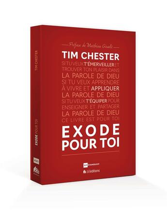 Couverture du livre « Exode pour toi » de Tim Chester aux éditions Blf Europe