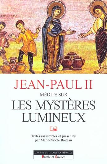 Couverture du livre « Mysteres lumineux jean-paul ii » de Boiteau aux éditions Parole Et Silence