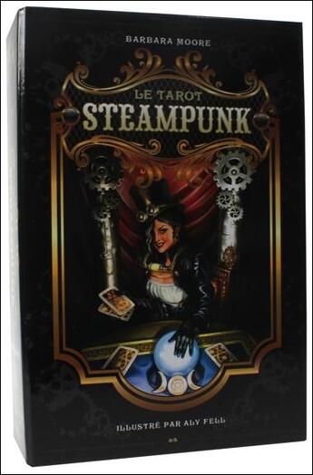 Couverture du livre « Le tarot steampunk ; coffret » de Barbara Moore et Aly Fell aux éditions Ada