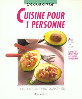 Couverture du livre « Cuisine pour 1 personne » de Gudrun Hetzel-Kiefner aux éditions Hachette Pratique