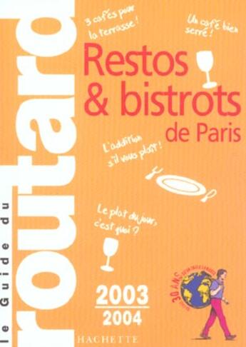 Couverture du livre « Guide Du Routard (édition 2003/2004) » de Philippe Gloaguen aux éditions Hachette Tourisme