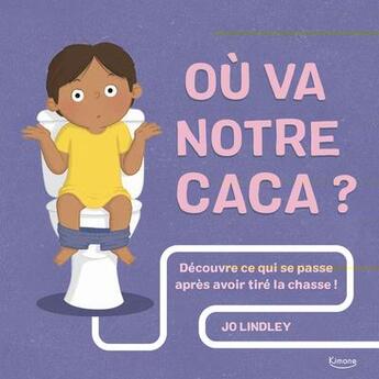 Couverture du livre « Où va notre caca ? découvre ce qui se passe après avoir tiré la chasse ! » de Jo Lindley aux éditions Kimane