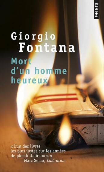 Couverture du livre « Mort d'un homme heureux » de Giorgio Fontana aux éditions Points