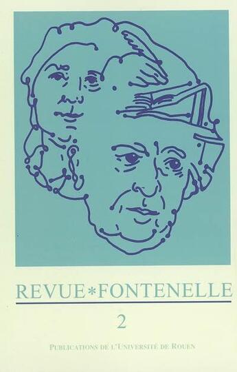 Couverture du livre « REVUE FONTENELLE N.2 » de  aux éditions Pu De Rouen