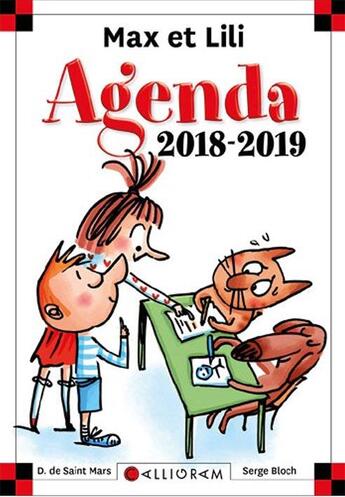 Couverture du livre « Agenda scolaire 2018-19 » de Saint Mars (De) D. aux éditions Calligram