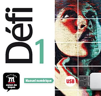 Couverture du livre « Defi 1 - cle usb (manuel numerique) » de  aux éditions La Maison Des Langues