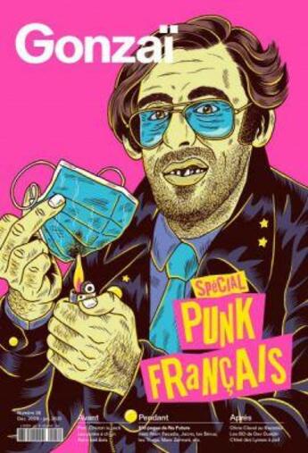 Couverture du livre « Gonzai n 36 - punk francais - hiver 2020 » de  aux éditions Gonzai Media