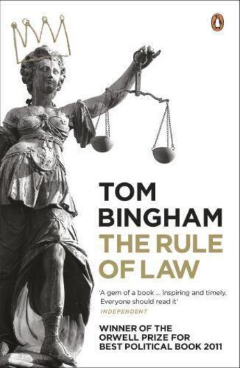 Couverture du livre « The Rule Of Law » de Tom Bingham aux éditions Viking Adult