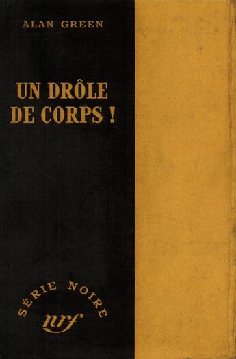 Couverture du livre « Un drole de corps » de Green Alan aux éditions Gallimard