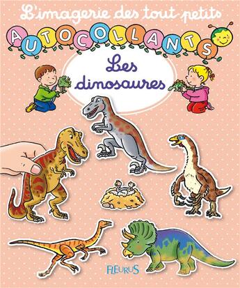 Couverture du livre « Autocollants les dinosaures » de  aux éditions Fleurus