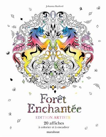 Couverture du livre « Forêt enchantée » de Johanna Basford aux éditions Marabout