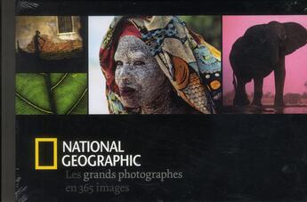 Couverture du livre « Calendrier perpétuel les grands photographes en 365 images » de  aux éditions National Geographic