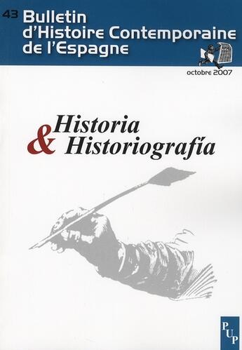 Couverture du livre « Historia & historiografía » de  aux éditions Pu De Provence