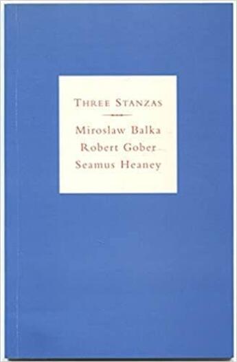 Couverture du livre « Three stanzas: miroslaw balka, robert g » de  aux éditions Dap Artbook