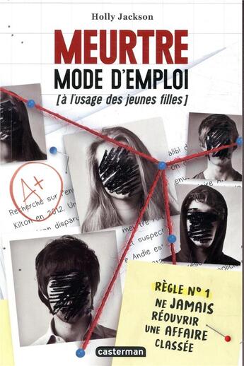 Couverture du livre « Meurtre mode d'emploi (à l'usage des jeunes filles) » de Holly Jackson aux éditions Casterman