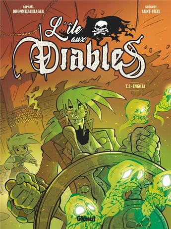 Couverture du livre « L'île aux diables Tome 3 : Engoza » de Gregory Saint-Felix et Raphael Drommelschlager aux éditions Glenat