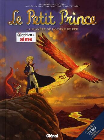 Couverture du livre « Le petit prince t.2 ; la planète de l'oiseau de feu » de Diane Fayolle et Didier Poli et Guillaume Dorison aux éditions Glenat