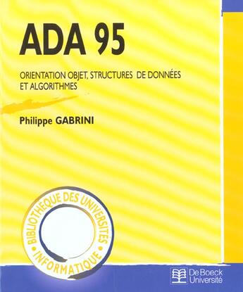 Couverture du livre « ADA 95 » de Gabrini aux éditions De Boeck Superieur