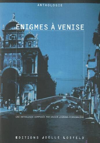 Couverture du livre « Enigmes a venise » de  aux éditions Joelle Losfeld