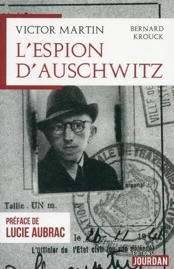 Couverture du livre « Victor martin, l'espion d'auschwitz » de Krouck aux éditions Jourdan