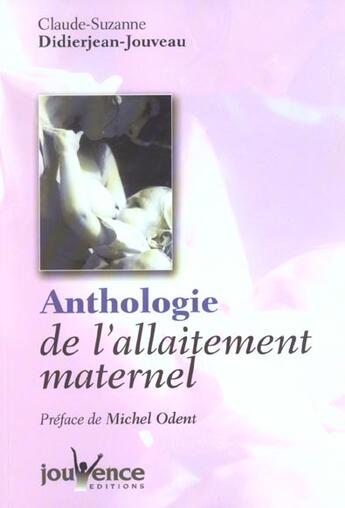 Couverture du livre « N 164 anthologie de l'allaitement maternel » de Didier-Jean Jouveau aux éditions Jouvence