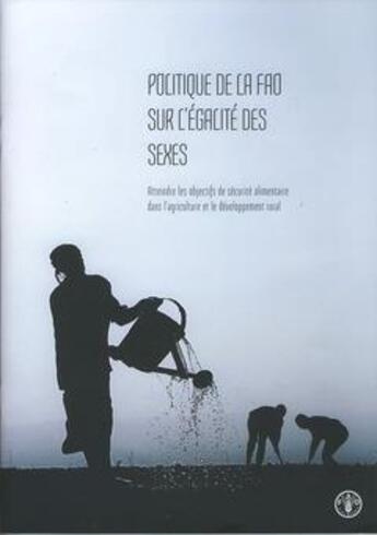 Couverture du livre « Politique de la fao sur l'egalite des sexes. » de  aux éditions Fao