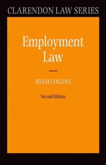 Couverture du livre « Employment Law » de Collins Hugh aux éditions Oup Oxford