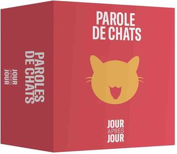 Couverture du livre « Jour après jour : paroles de chats » de  aux éditions Papier Cadeau