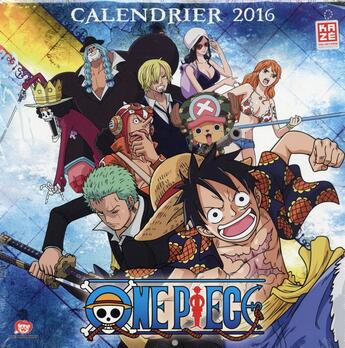 Couverture du livre « One Piece : calendrier (édition 2016) » de Eiichiro Oda aux éditions Kaze