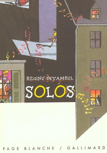 Couverture du livre « Solos » de Regine Detambel aux éditions Gallimard-jeunesse