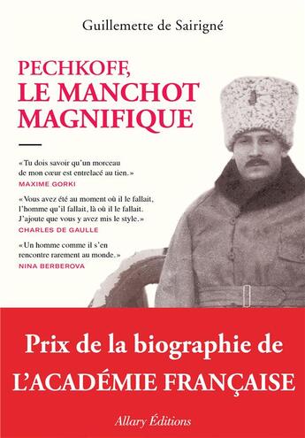 Couverture du livre « Pechkoff, le manchot magnifique » de Guillemette De Sairigne aux éditions Allary