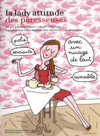 Couverture du livre « Le cahier lady Attitude des paresseuses » de A.S. Tardy aux éditions Marabout