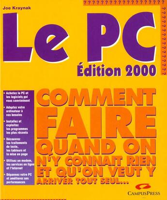 Couverture du livre « Comment Faire Le Pc » de Joe Kraynak aux éditions Campuspress