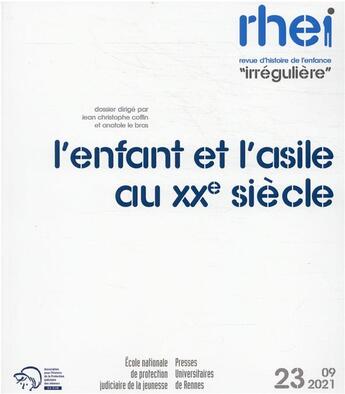 Couverture du livre « L'enfant et l'asile au xxe siecle » de Coffin/Le Bras aux éditions Pu De Rennes