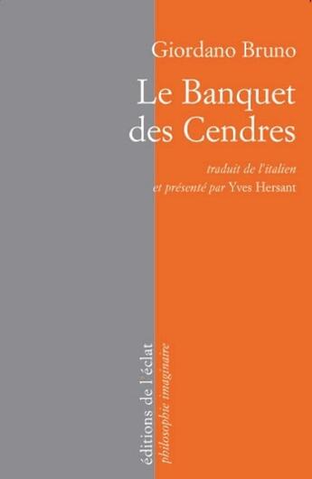 Couverture du livre « Le banquet des cendres » de Bruno/Giordano aux éditions L'eclat