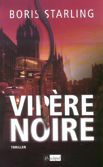 Couverture du livre « Vipere noire » de Boris Starling aux éditions Archipel