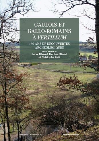 Couverture du livre « Gaulois et Gallo-Romains à Vertillum t.1 ; 160 ans de découvertes archéologiques » de Christophe Petit et Jacky Benard et Martine Meniel aux éditions Infolio