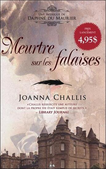 Couverture du livre « Meurtre sur les falaises ; une intrigue de Daphné du Maurier t.1 » de Joanna Challis aux éditions Ada