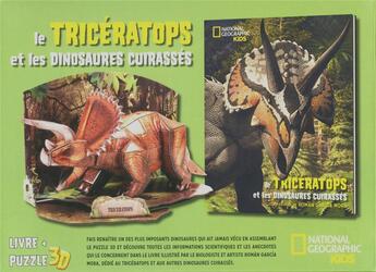 Couverture du livre « Le tricératops et les dinosaures cuirassés ; coffret » de Guiseppe Brillante et Anna Cessa aux éditions National Geographic Kids