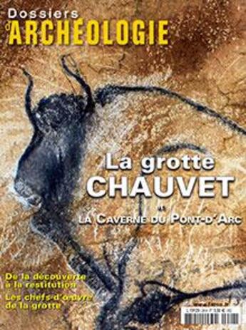 Couverture du livre « DOSSIERS D'ARCHEOLOGIE N.28 ; la grotte de Chauvet » de Dossiers D'Archeologie aux éditions Faton Revue