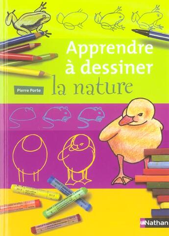 Couverture du livre « Apprendre a dessiner la nature » de Pierre Porte aux éditions Nathan