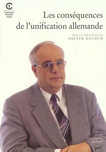 Couverture du livre « Consequences de l'unification allema » de Gutzen D aux éditions Puf