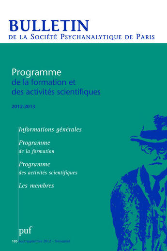 Couverture du livre « Bulletin de la spp n 105 » de  aux éditions Puf