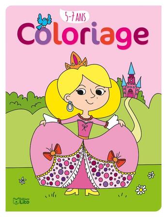 Couverture du livre « Coloriage pour les filles » de  aux éditions Lito