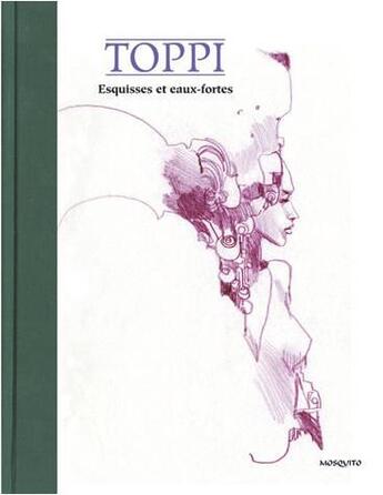 Couverture du livre « Trait pour trait ; esquisses et eaux-fortes » de Sergio Toppi aux éditions Mosquito